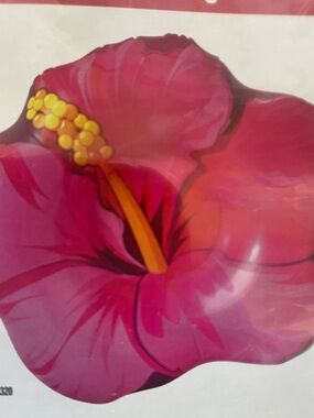 Vibrant Pink Hibiscus Floral Graphic